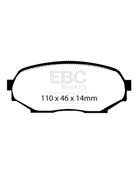 Mazda MX-5 NA 1.6L 1989-1998 EBC Yellowstuff Brake Pads Front Mazda MX-5 NA 1.6L 1989-1998 EBC Yellowstuff Brake Pads Front