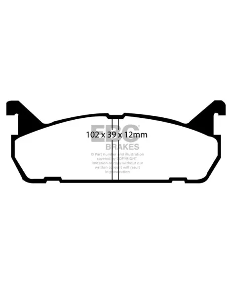 Mazda MX-5 NA 1.6L 1989-1998 EBC Yellowstuff Brake Pads Rear Mazda MX-5 NA 1.6L 1989-1998 EBC Yellowstuff Brake Pads Rear