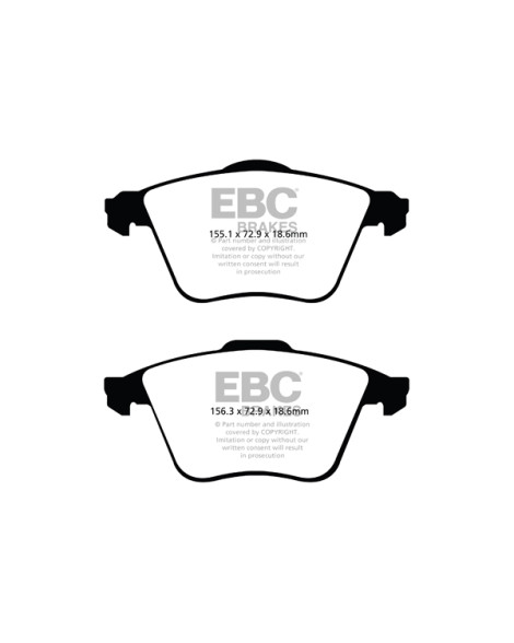 Mazda 3 MPS 07-13 Mazdaspeed EBC Redstuff Pads Front Mazda 3 MPS 07-13 Mazdaspeed EBC Redstuff Pads Front