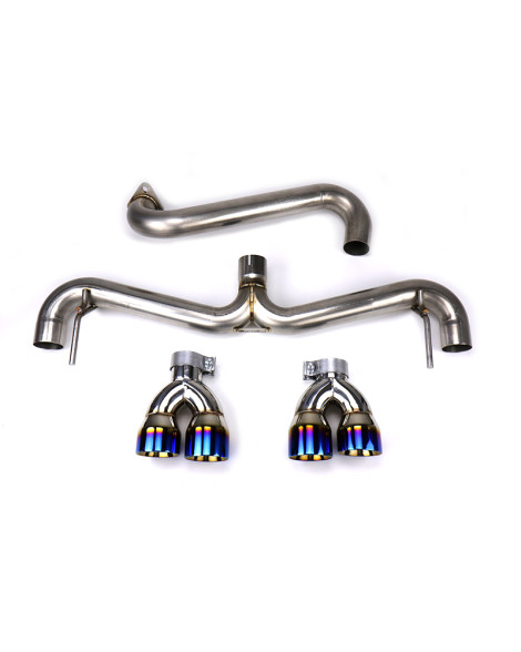 Subaru STI 08-14 / WRX 11-14 Hatchback FactionFab Axle Back Exhaust Burnt Tips Subaru STI 08-14 / WRX 11-14 Hatchback FactionFab Axle Back Exhaust Burnt Tips