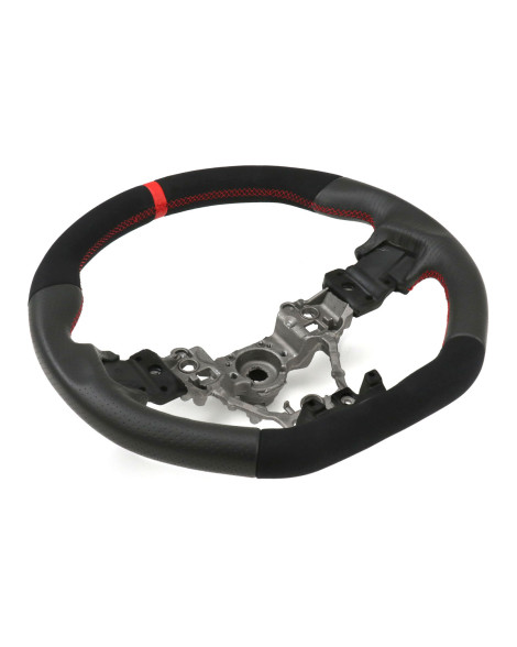 FactionFab Steering Wheel Leather and Suede Subaru WRX/STI 14-21 FactionFab Steering Wheel Leather and Suede Subaru WRX/STI 14-21