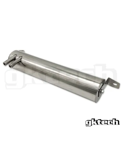 Nissan S13/180SX GKTech Over the Radiator Oil Catch Can - Polished Nissan S13/180SX GKTech Over the Radiator Oil Catch Can - Polished