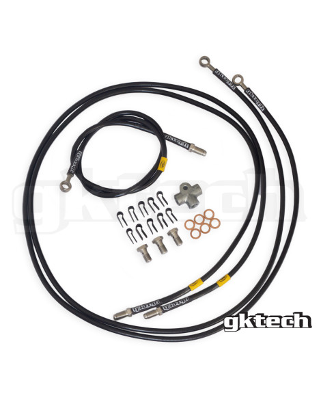 Toyota GT86 / GR86 / Subaru BRZ GKTech Dual Caliper Braided Brake Line Kit Toyota GT86 / GR86 / Subaru BRZ GKTech Dual Caliper Braided Brake Line Kit
