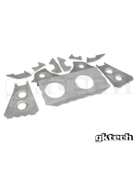 Nissan R32 GT-R Skyline GKTech V2 Subframe Weld In Reinforcement Plates Nissan R32 GT-R Skyline GKTech V2 Subframe Weld In Reinforcement Plates