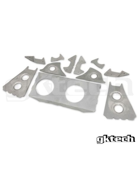Nissan R32 GT-R Skyline GKTech V2 Subframe Weld In Reinforcement Plates Nissan R32 GT-R Skyline GKTech V2 Subframe Weld In Reinforcement Plates