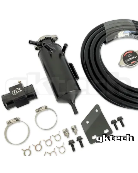 Nissan S13/S14/S15 180SX/200SX SR20 GKTech Bolt On Coolant Swirl Pot Setup Nissan S13/S14/S15 180SX/200SX SR20 GKTech Bolt On Coolant Swirl Pot Setup