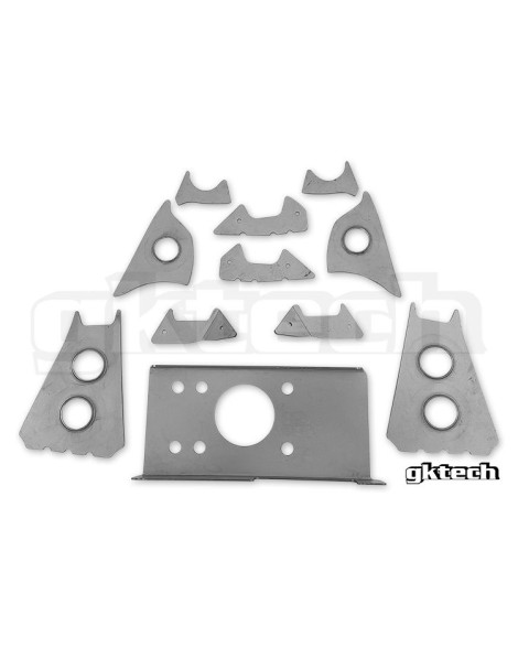 Nissan S13/180SX / R32 Skyline GKTech Subframe Weld In Reinforcement Plates Nissan S13/180SX / R32 Skyline GKTech Subframe Weld In Reinforcement Plates