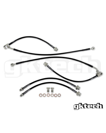 Nissan 350Z Z33 GKTech Braided Brake Line Set Front & Rear
