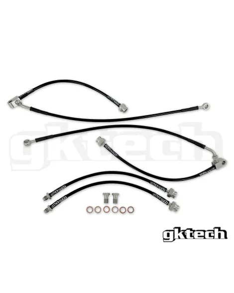 Nissan 350Z Z33 GKTech Braided Brake Line Set Front & Rear Nissan 350Z Z33 GKTech Braided Brake Line Set Front & Rear