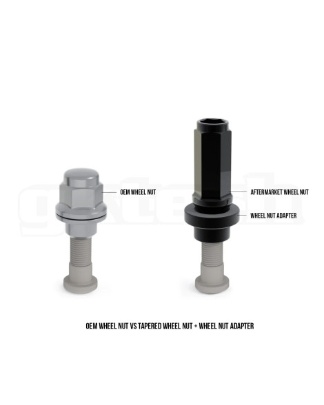 Nissan 370Z Z34 GKTech Wheel Nut Adapter Set of 20 Nissan 370Z Z34 GKTech Wheel Nut Adapter Set of 20