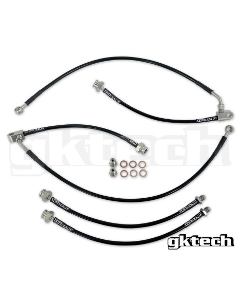 Nissan 370Z Z34 GKTech Braided Brake Line Set Front & Rear Nissan 370Z Z34 GKTech Braided Brake Line Set Front & Rear