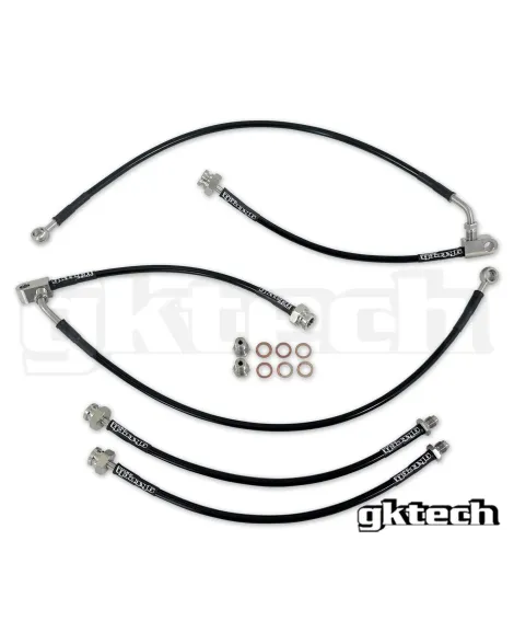 Nissan 370Z Z34 GKTech Braided Brake Line Set Front & Rear Nissan 370Z Z34 GKTech Braided Brake Line Set Front & Rear