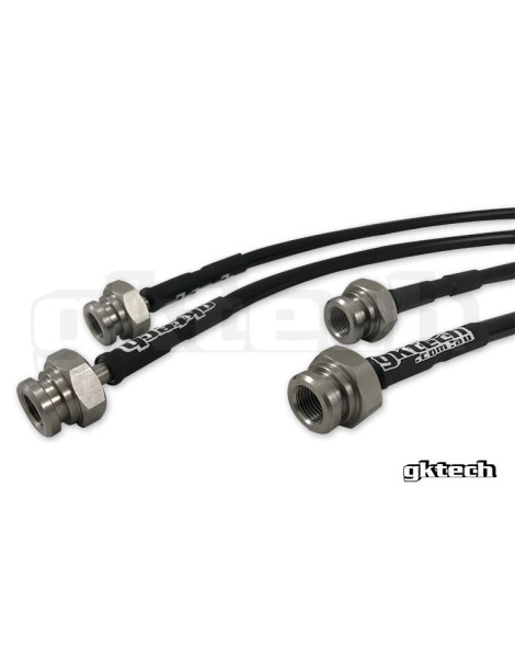 Nissan S14/S15 200SX GKTech Braided Brake Lines (Front & Rear Set)
