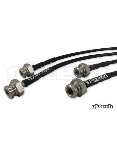 Nissan S14/S15 200SX GKTech Braided Brake Lines (Front & Rear Set) Nissan S14/S15 200SX GKTech Braided Brake Lines (Front & Rear Set)