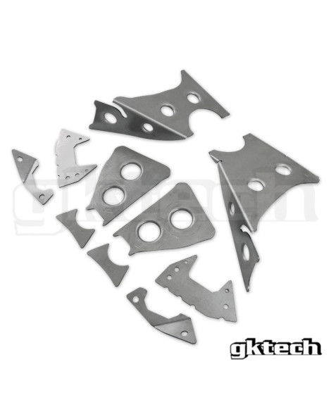 Nissan S14/S15 200SX GKTech V2 Subframe Weld In Reinforcement Plates Nissan S14/S15 200SX GKTech V2 Subframe Weld In Reinforcement Plates