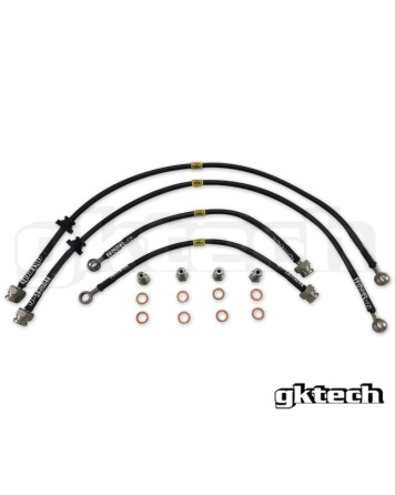 Nissan S14/S15 200SX GKTech Braided Brake Lines (Front & Rear Set)