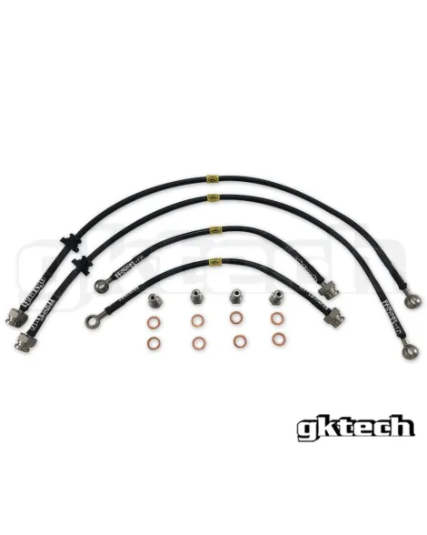 Nissan S14/S15 200SX GKTech Braided Brake Lines (Front & Rear Set)