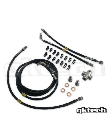 Nissan RHD GKTech Stainless Steel Braided Teflon Lined ABS Delete Kit Nissan RHD GKTech Stainless Steel Braided Teflon Lined ABS Delete Kit