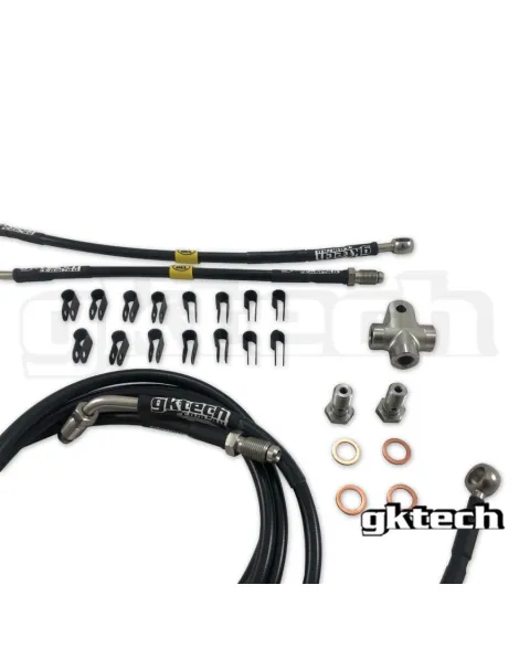 Nissan LHD GKTech Stainless Steel Braided Teflon Lined ABS Delete Kit Nissan LHD GKTech Stainless Steel Braided Teflon Lined ABS Delete Kit