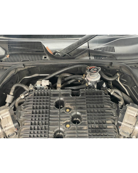 Nissan 350Z Z33 GKTech Bolt On Coolant Swirl Pot Setup