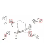 Nissan Primera 93-96 P10 Manual HARDRACE Reinforced Engine Mount 4Pcs