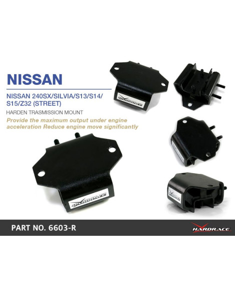 Nissan 240SX/S13/S14/S15/Z32 HARDRACE Harden Trasmission Mount (Street) 1Pcs/Set Nissan 240SX/S13/S14/S15/Z32 HARDRACE Harden Trasmission Mount (Street) 1Pcs/Set