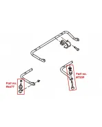 Ford Focus 04-11 HARDRACE Rear Adjustable Sway Bar 22mm 15Pcs/Set Ford Focus 04-11 HARDRACE Rear Adjustable Sway Bar 22mm 15Pcs/Set