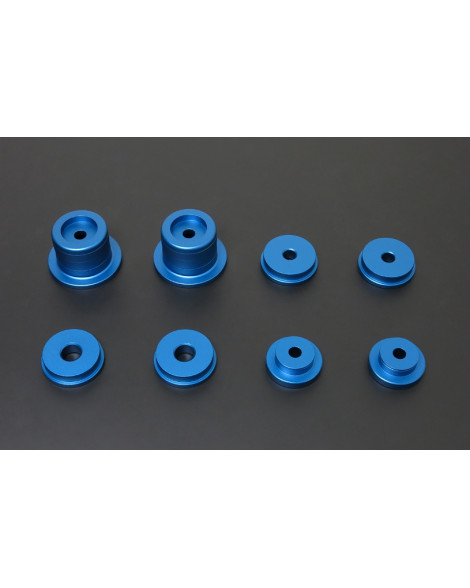 Toyota Chaser JZX90/100 HARDRACE Rear Subframe Solid Bushing Aluminium 8Pcs/Set Toyota Chaser JZX90/100 HARDRACE Rear Subframe Solid Bushing Aluminium 8Pcs/Set