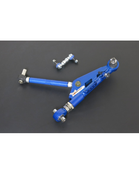 Nissan 240SX S14/S15 95-02 HARDRACE Front Adjustable Lower Control Arm & Stab Link V2 (Pillow Ball) 4Pcs/Set Nissan 240SX S14/S15 95-02 HARDRACE Front Adjustable Lower Control Arm & Stab Link V2 (Pillow Ball) 4Pcs/Set