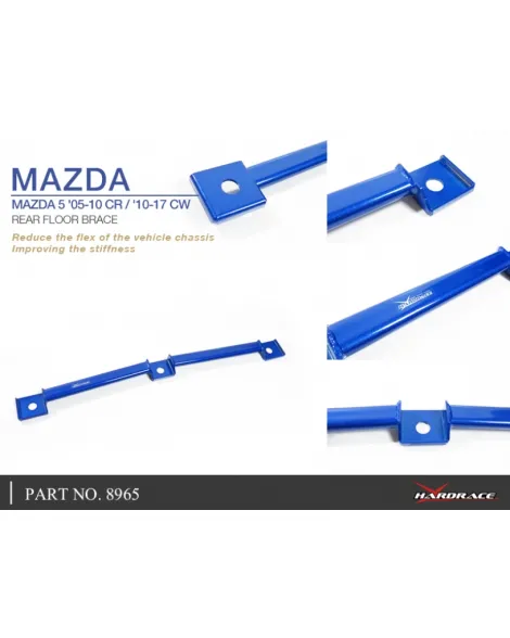 Mazda 5 CR/CW HARDRACE Rear Floor Brace Mazda 5 CR/CW HARDRACE Rear Floor Brace