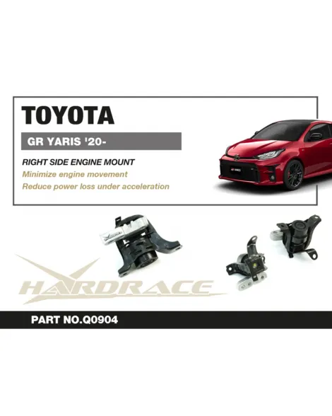 Toyota GR Yaris 2020-2024 AWD HARDRACE Right Side Engine Mount Q0904 Toyota GR Yaris 2020-2024 AWD HARDRACE Right Side Engine Mount Q0904
