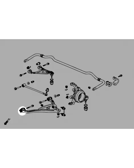 Honda S2000 AP1/AP2 HARDRACE Front Arm Lower Rear Arm Bushing 6 PCS/SET