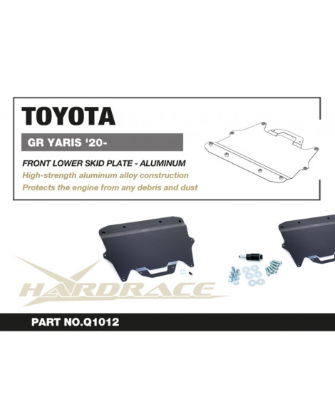 Toyota GR Yaris 2020-2024 HARDRACE Front Lower Skid Plate / Undertray