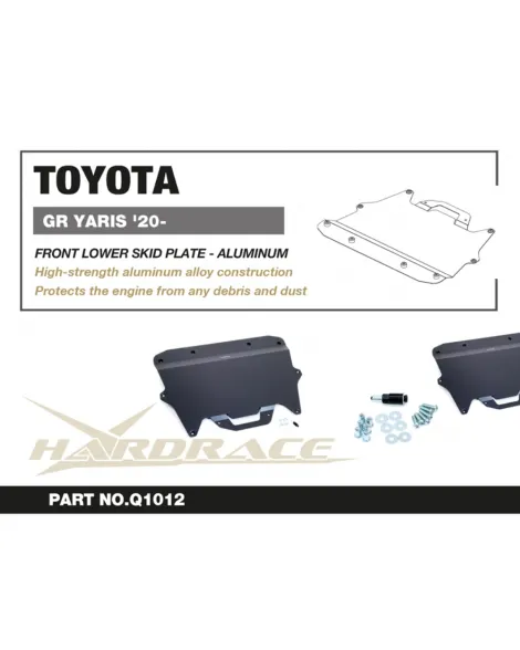 Toyota GR Yaris 2020-2024 HARDRACE Front Lower Skid Plate / Undertray Toyota GR Yaris 2020-2024 HARDRACE Front Lower Skid Plate / Undertray