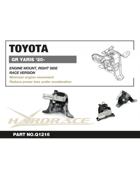 Toyota GR Yaris 2020-2024 AWD HARDRACE Right Side Engine Mount RACE Q1216