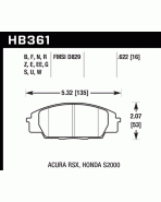 Honda Civic Type-R EP3 01-06 Front Hawk Performance Brake pads DTC-60 Honda Civic Type-R EP3 01-06 Front Hawk Performance Brake pads DTC-60