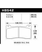 Wilwood 7816 12mm Caliper Hawk Performance Brake Pads DTC-30 Wilwood 7816 12mm Caliper Hawk Performance Brake Pads DTC-30