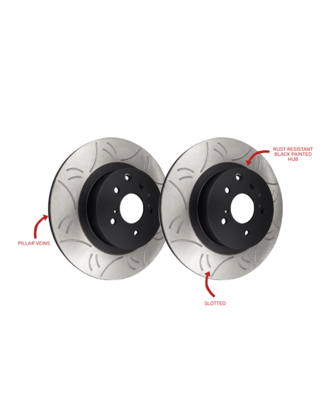 Nissan R32/R33/R34 GKTech HFM 337mm Rear Rotor Upgrade Kit Nissan R32/R33/R34 GKTech HFM 337mm Rear Rotor Upgrade Kit