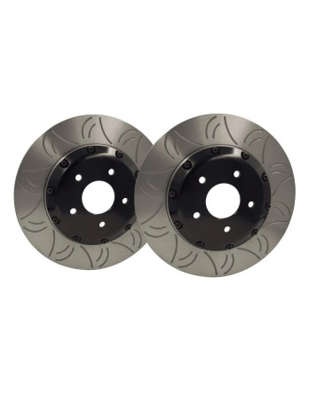 Nissan 350Z Z33 / V35 GKTech HFM.Parts 324mm Front Brembo 2 Piece Slotted Rotors (Sold as a Pair)