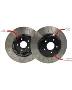 Nissan 350Z Z33 / V35 GKTech HFM.Parts 324mm Front Brembo 2 Piece Slotted Rotors (Sold as a Pair) Nissan 350Z Z33 / V35 GKTech HFM.Parts 324mm Front Brembo 2 Piece Slotted Rotors (Sold as a Pair)