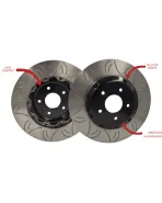 Nissan R33/R34 GTR GKTech HFM 324mm 2 Piece Slotted Rotors (Sold as a Pair) Nissan R33/R34 GTR GKTech HFM 324mm 2 Piece Slotted Rotors (Sold as a Pair)