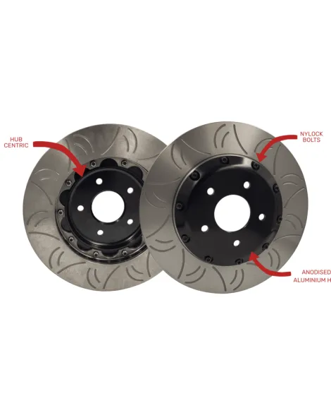 Nissan R33/R34 GTR GKTech HFM 324mm 2 Piece Slotted Rotors (Sold as a Pair) Nissan R33/R34 GTR GKTech HFM 324mm 2 Piece Slotted Rotors (Sold as a Pair)