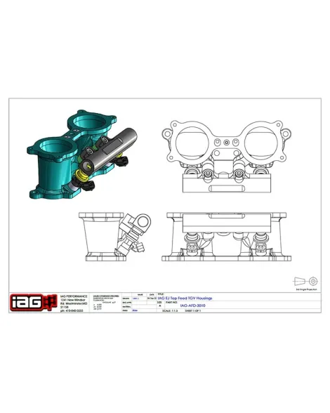 Subaru STI 07-20 / WRX 02-14 / LGT/FXT 06-13 IAG Performance V2 CNC Top Feed TGV Housings Black Subaru STI 07-20 / WRX 02-14 / LGT/FXT 06-13 IAG Performance V2 CNC Top Feed TGV Housings Black