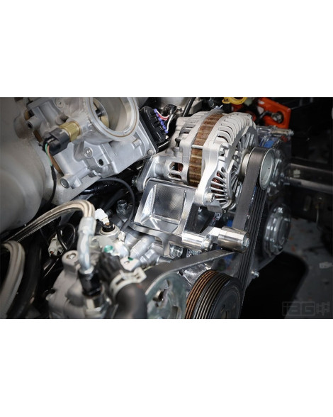 Subaru STI 04-20 / WRX 02-14 / LGT/FXT IAG Performance V2 Alternator Relocation Kit For Reversed Intake Manifold Subaru STI 04-20 / WRX 02-14 / LGT/FXT IAG Performance V2 Alternator Relocation Kit For Reversed Intake Manifold