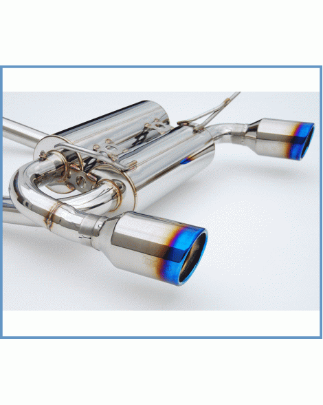 Nissan 350Z 02-08 Invidia Gemini Cat-Back Exhaust System Rolled TT