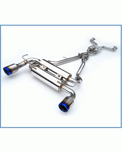 Nissan 350Z 02-08 Invidia Gemini Cat-Back Exhaust System Rolled TT