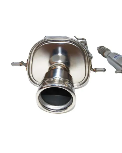 Invidia 76mm Q300 Cat Back Exhaust System Rolled Stainless Steel Tip Subaru WRX/STI 02-07 Invidia 76mm Q300 Cat Back Exhaust System Rolled Stainless Steel Tip Subaru WRX/STI 02-07