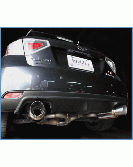 Subaru WRX/STI Hatchback 08-14 Invidia N1 Dual Exit Cat Back Exhaust Stainless Steel Tips Subaru WRX/STI Hatchback 08-14 Invidia N1 Dual Exit Cat Back Exhaust Stainless Steel Tips