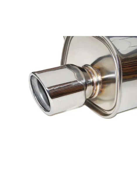 Invidia 76mm Q300 Cat Back Exhaust System Rolled Stainless Steel Tip Subaru WRX/STI Saloon 08-15 Invidia 76mm Q300 Cat Back Exhaust System Rolled Stainless Steel Tip Subaru WRX/STI Saloon 08-15