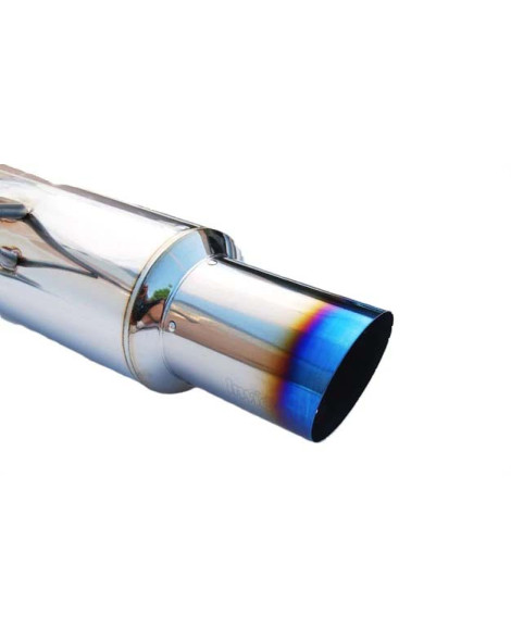 Invidia 76mm Racing Cat Back Exhaust System Burnt Titanium Tip Subaru WRX/STI Saloon 08-15 Invidia 76mm Racing Cat Back Exhaust System Burnt Titanium Tip Subaru WRX/STI Saloon 08-15